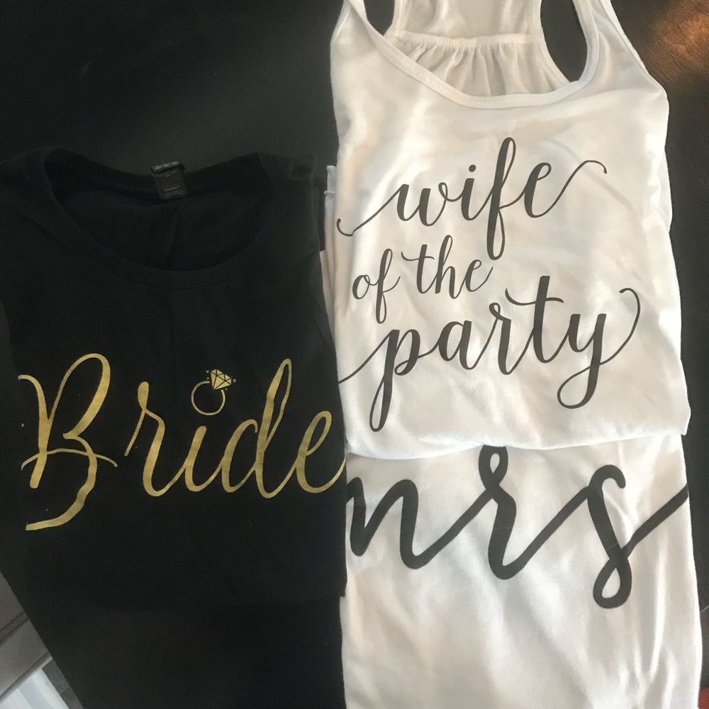 Bridal/bride shirt bundle